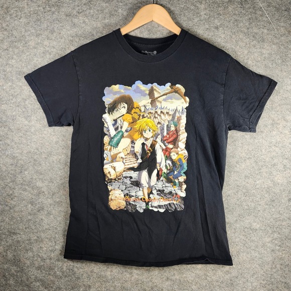 The Seven Deadly Sins Other - The‎ Seven Deadly Sins Anime Graphic T Shirt Black Medium Meliodas Diane Ban